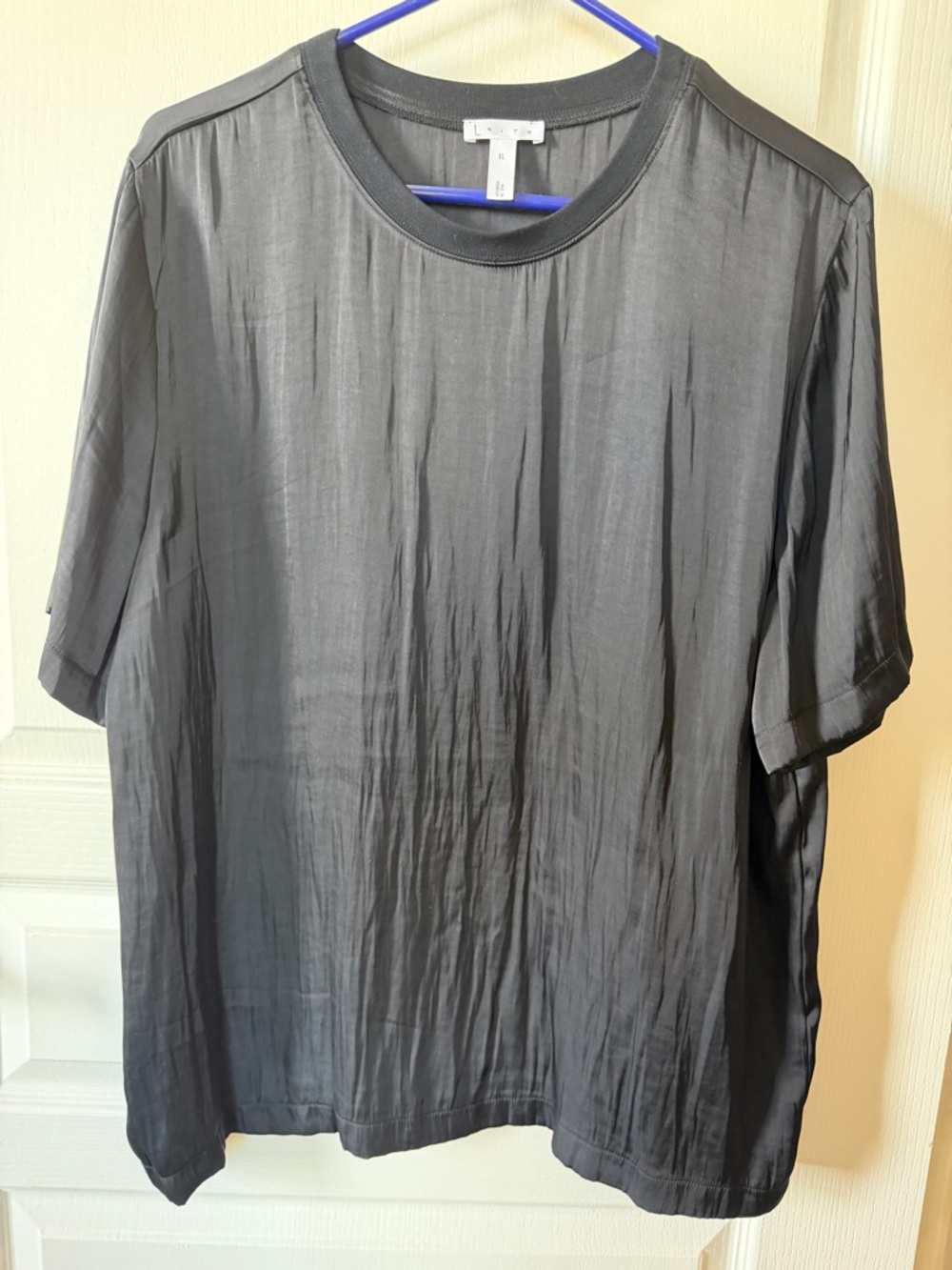 Leith Black Short Sleeve Crewneck Tee